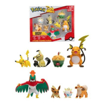 8 Battle Bandai figurines - Pokémon - Pikachu, Evoli, Dratatin, Togep