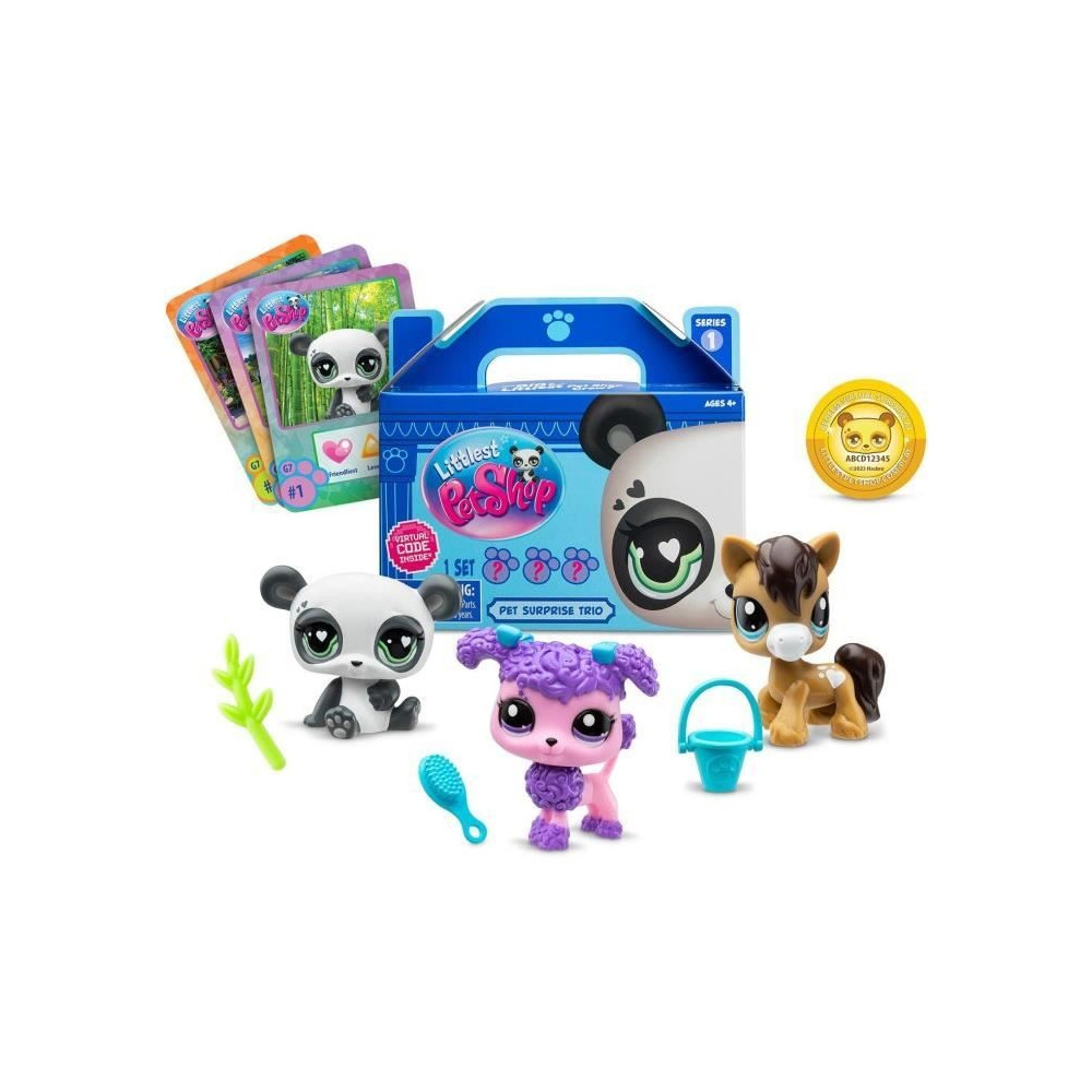 BANDAI - Littlest Pet Shop - 3 Surprise Pets - Little animals to colle