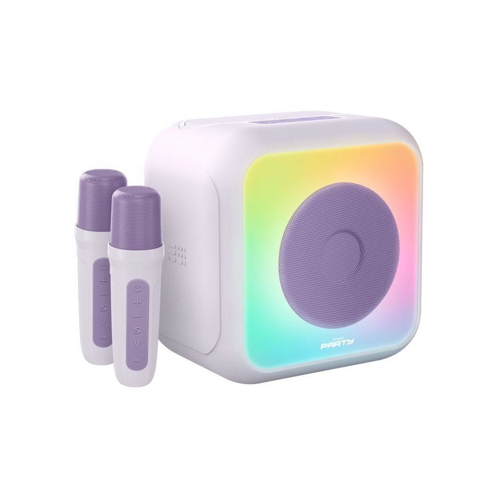 Luminous Karaoke Speaker - BIGBEN - Lavender - Bluetooth, 30W, 2 USB-C