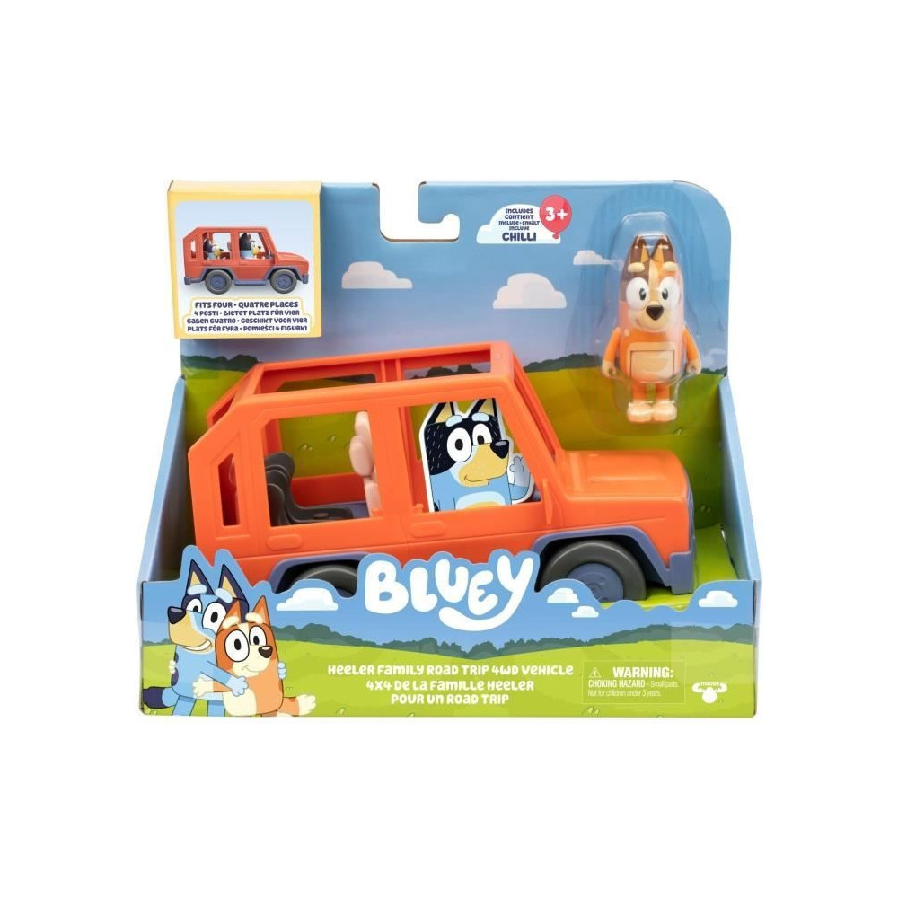 Bluey's Car - BLUEY - Family vehicle with Chilli figure and accessorie