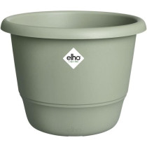 Pot de fleurs - ELHO - Amiga Rond 25 - Vert - L 25 x B 24.5 x H 18 cm