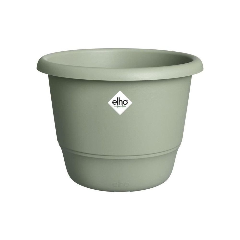 Pot de fleurs - ELHO - Amiga Rond 25 - Vert - L 25 x B 24.5 x H 18 cm