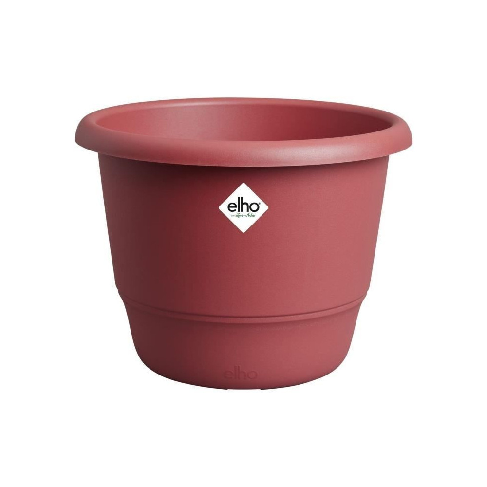 Pot de fleurs - ELHO - Amiga Rond 25 - Rouge - L 25 x B 24.5 x H 18 cm