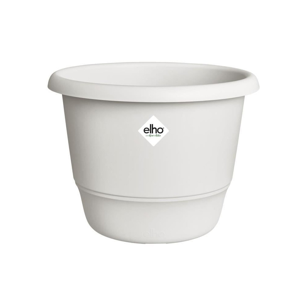 Pot de fleurs - ELHO - Amiga Rond 30 - Blanc - L 30 x B 29.5 x H 22 cm