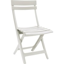 WHITE FOLDING MIAMI CHAIR