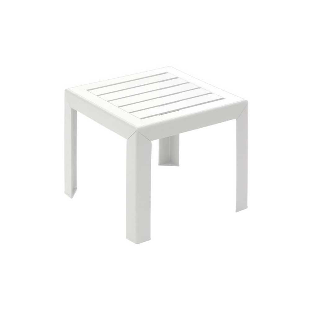 Table basse - GROSFILLEX - Miami - Blanc - 40x40 - Résine