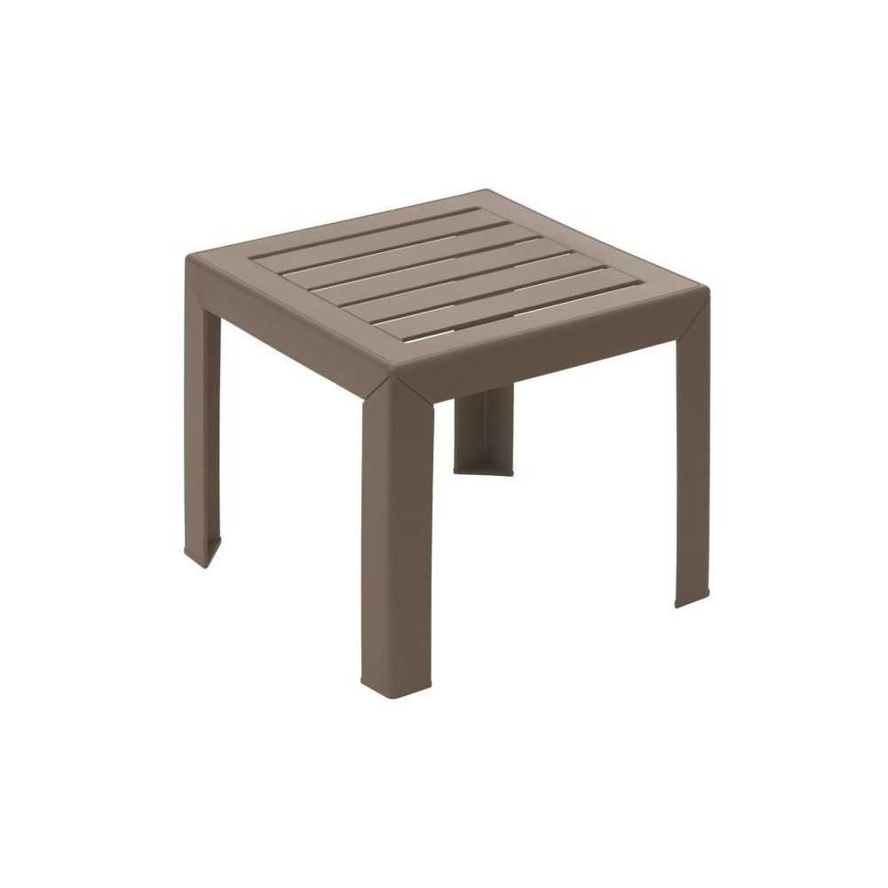 Table basse Miami 40x40cm taupe