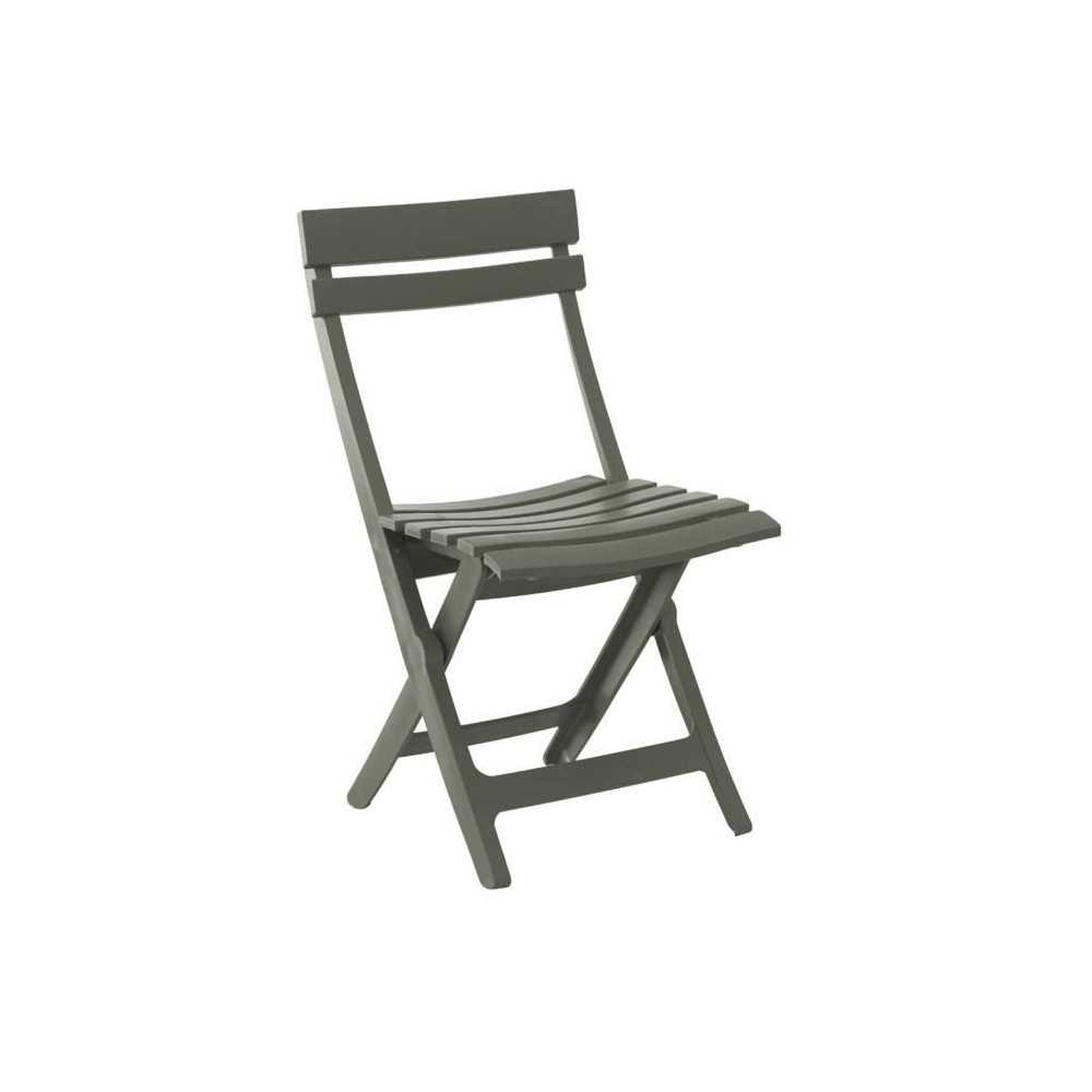 Chaise pliante - GROSFILLEX - Miami - Forest green - Résine