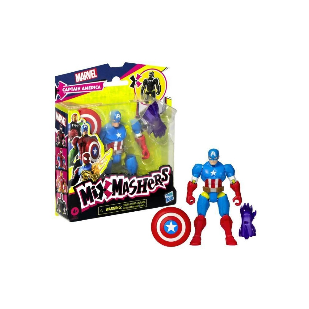 MixMashers Marvel Avengers Captain America Mix and Match Figure with A