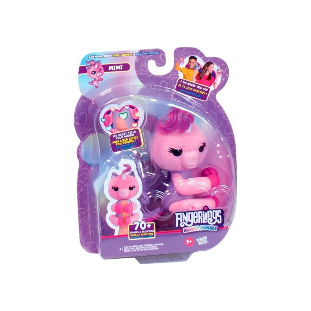 Fingerlings - LANSAY - Magic Moods Mimi la licorne - Jeu de récré -