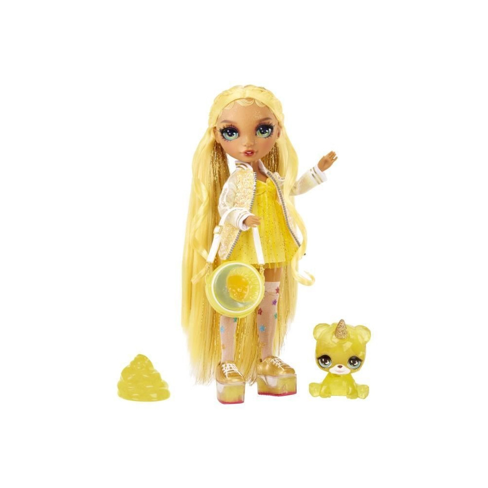 Rainbow High Fashion Doll with Slime Kit and Pet - Sunny (Yellow) - 28