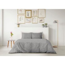 LOVELY HOME DUVET SET - 220x240 cm - 100% COTTON - LIGHT GRAY