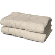 Set of 2 towels - LOVELY HOME - 2 Shower sheets 70 x 140 cm - Beige