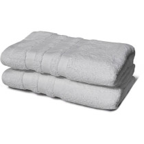 Set of 2 towels - LOVELY HOME - 2 Shower sheets 70 x 140 cm - Light gr