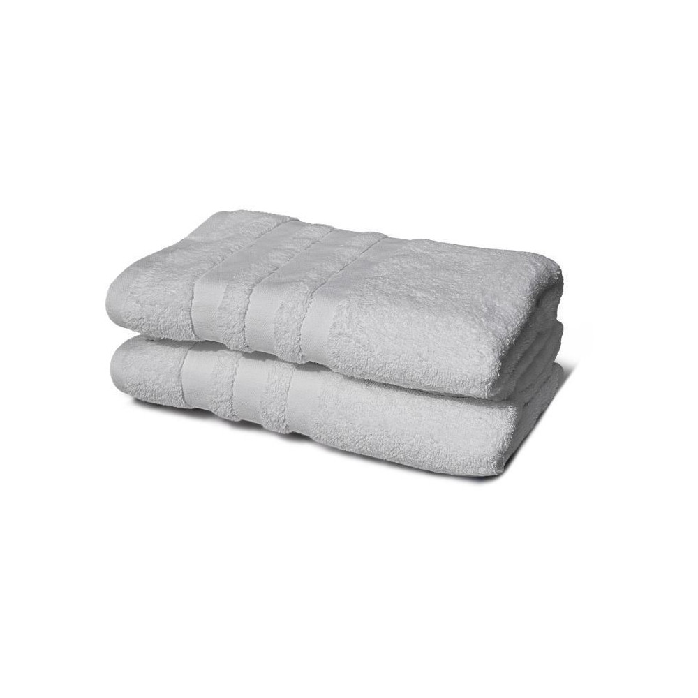 Set of 2 towels - LOVELY HOME - 2 Shower sheets 70 x 140 cm - Light gr