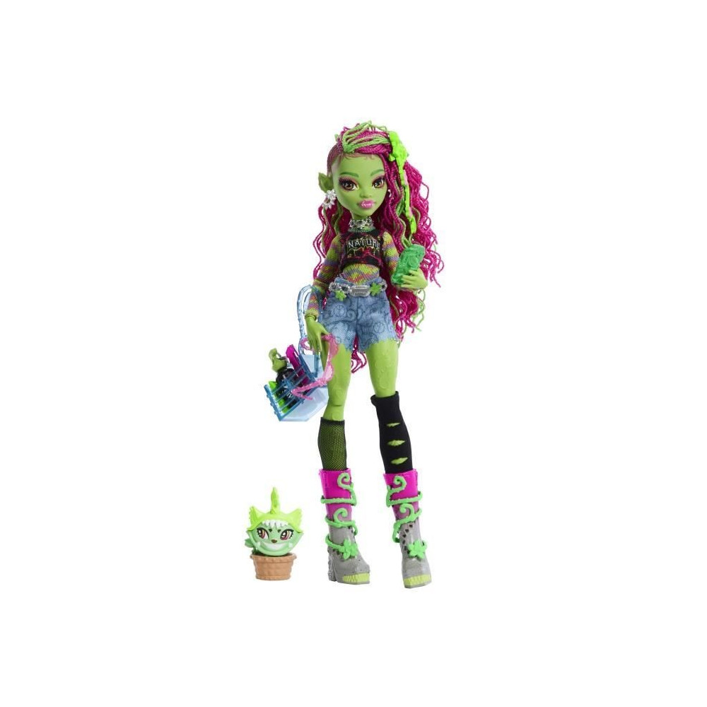 Monster High-Venus McFlytrap-Poupée avec Chewlian et accessoires HRP8