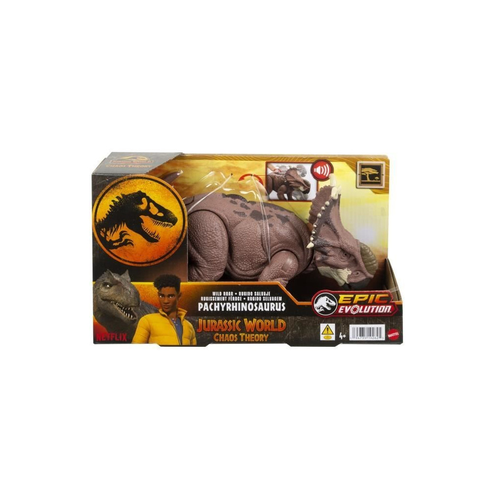 Jurassic World-Pachyrhinosaurus Fierce Roar-Action Figure HTK72