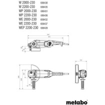 230 mm grinder METABO WP 2200-230 * Angle grinder