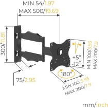 NANOOK Full Motion Tilt TV Wall Mount Bracket for 19-43 Inch TVs - Wal