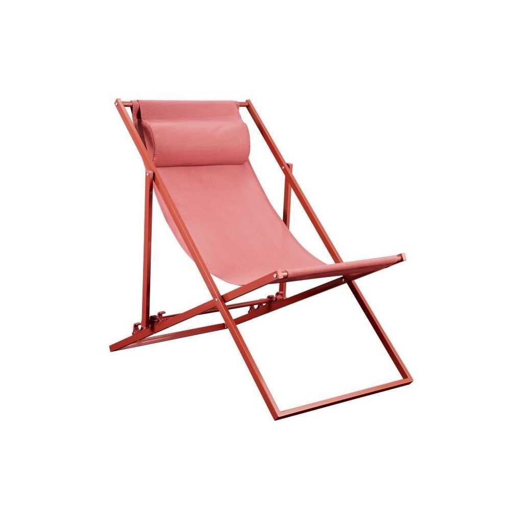 Chilean Paros - Steel structure - L 63 x D 104 x H 85 cm - Terracotta