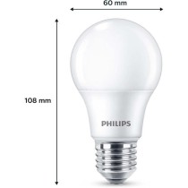 LED Bulb - PHILIPS - 60 W - E27 - Warm White - Frosted - Non-Dimmable