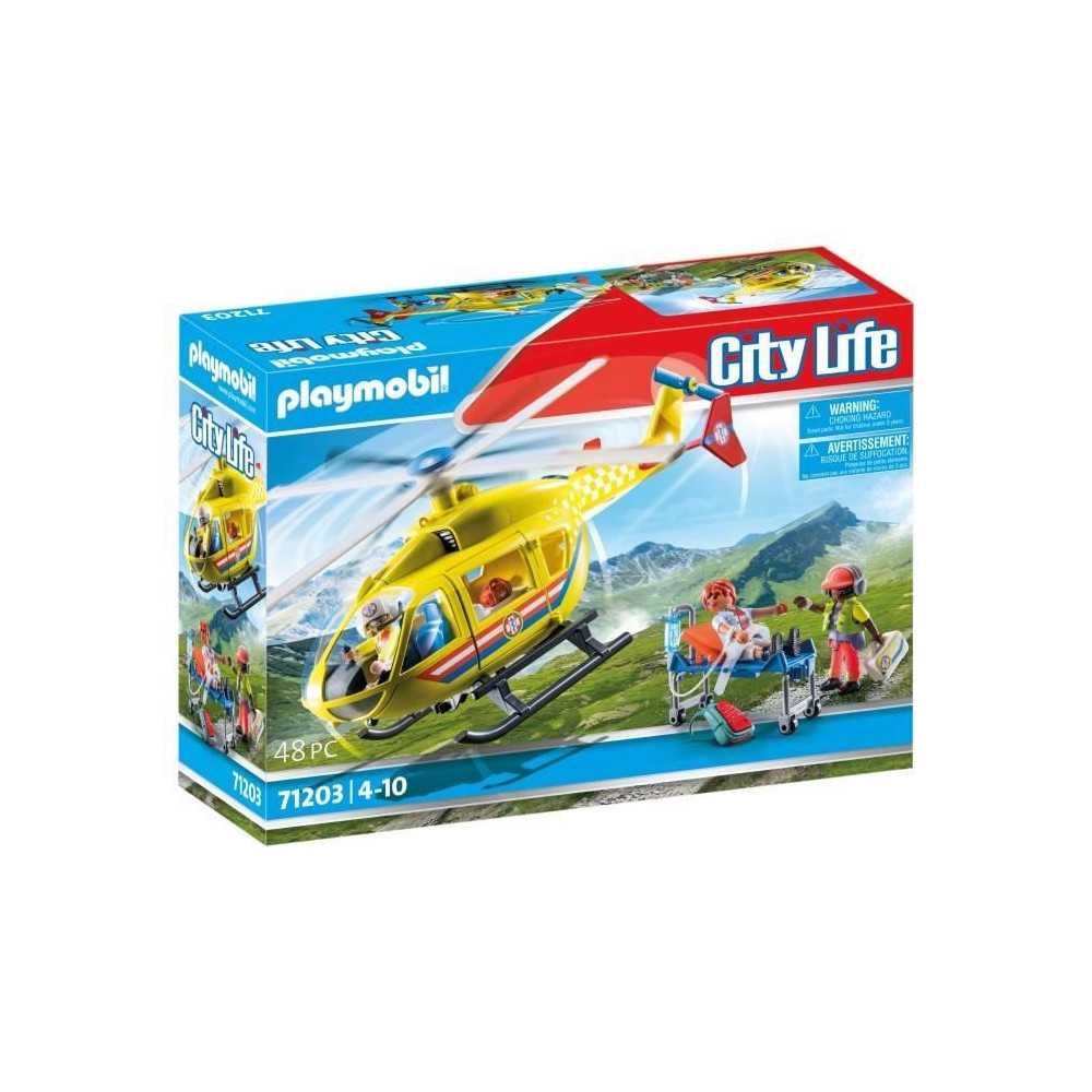 PLAYMOBIL - 71203 - City Action Les Subcutors - Rescue helicoptere