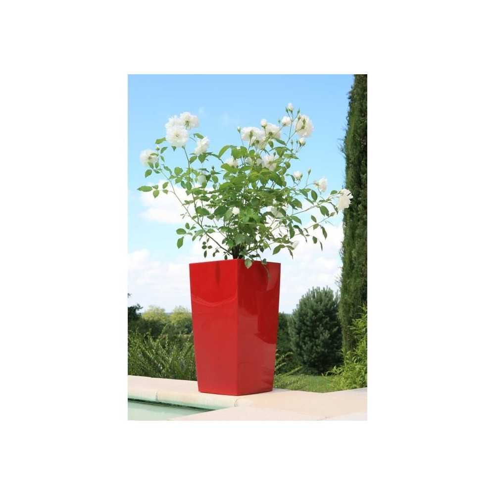 Riviera Flower Pot nuance - Square - 29 x 29 x H 52 cm - Red