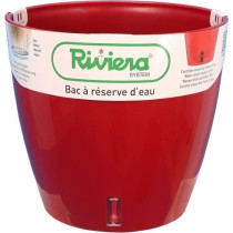 RIVIERA Tank with water reserve - Round - Ø 36 x H 33 cm - Red