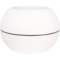 RIVIERA GRANIT BOULE round flower box - Plastic - Diameter 50 cm - Whi