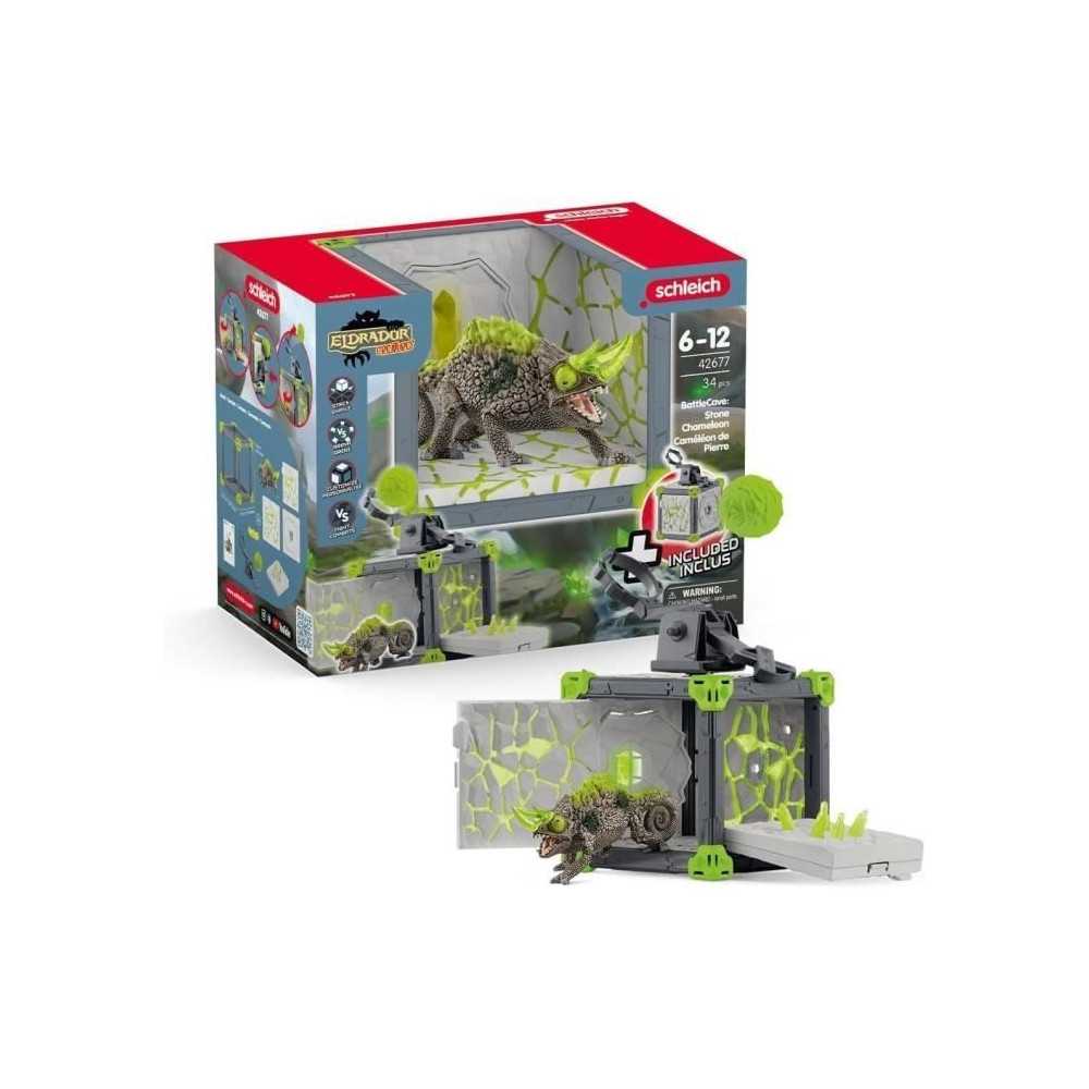 BattleCave Stone Chameleon, Arena Extension, SCHLEICH 42677 Eldrador C