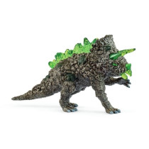 Stone Triceratops Figurine, SCHLEICH 70828 Eldrador, Ages 4