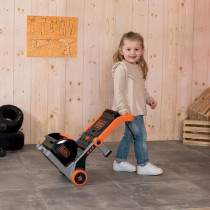 Smoby - Black+Decker - Hand truck + 3 in 1 box - 19 accessories - Made