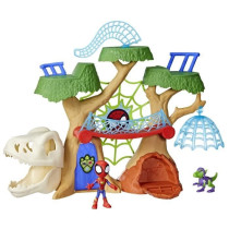 Spidey Dino-Webs Forest Base Playset, Superhero Figures and Accessorie