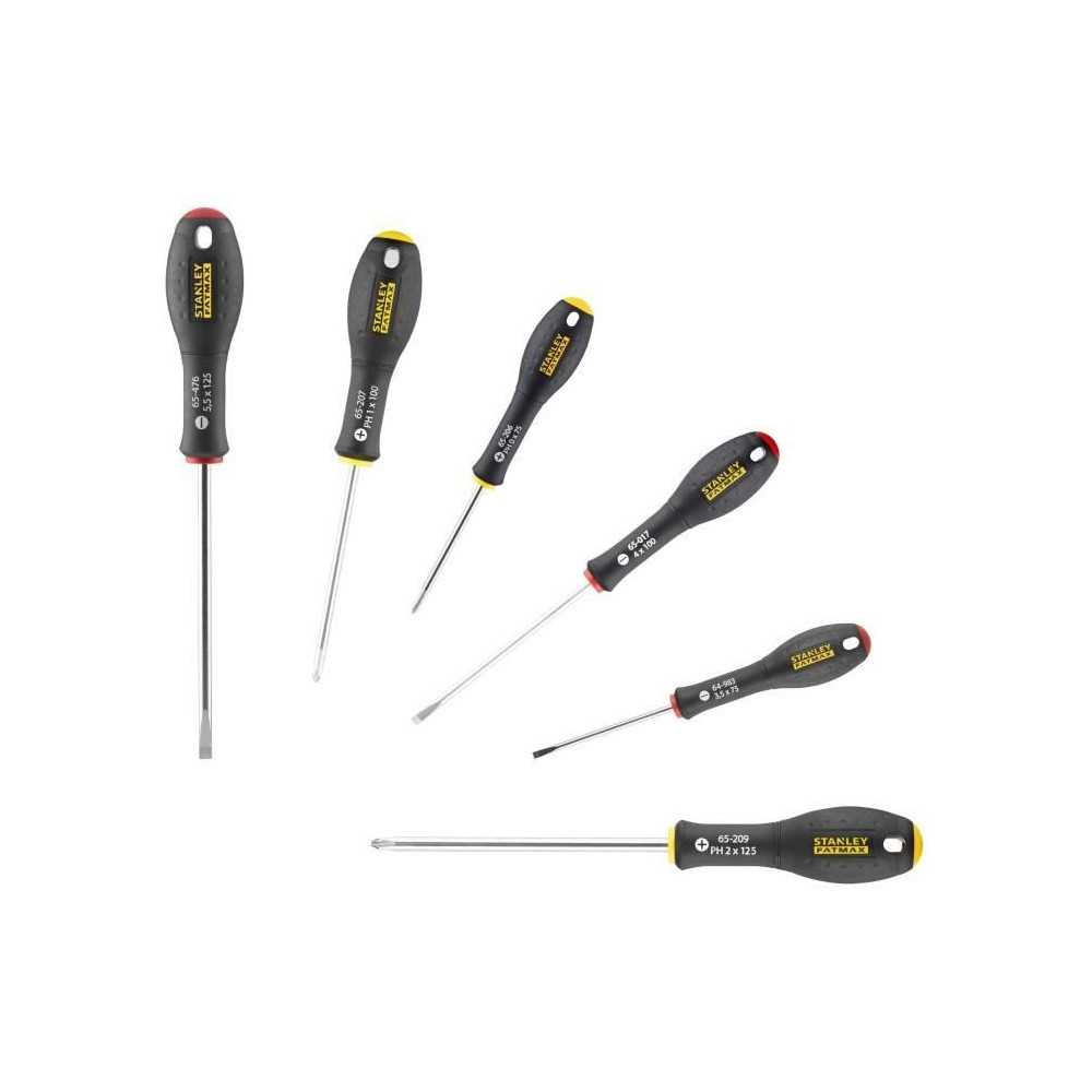 Set of 6 Screwdrivers - STANLEY FATMAX - FMHT0-62626 - Electrician + P