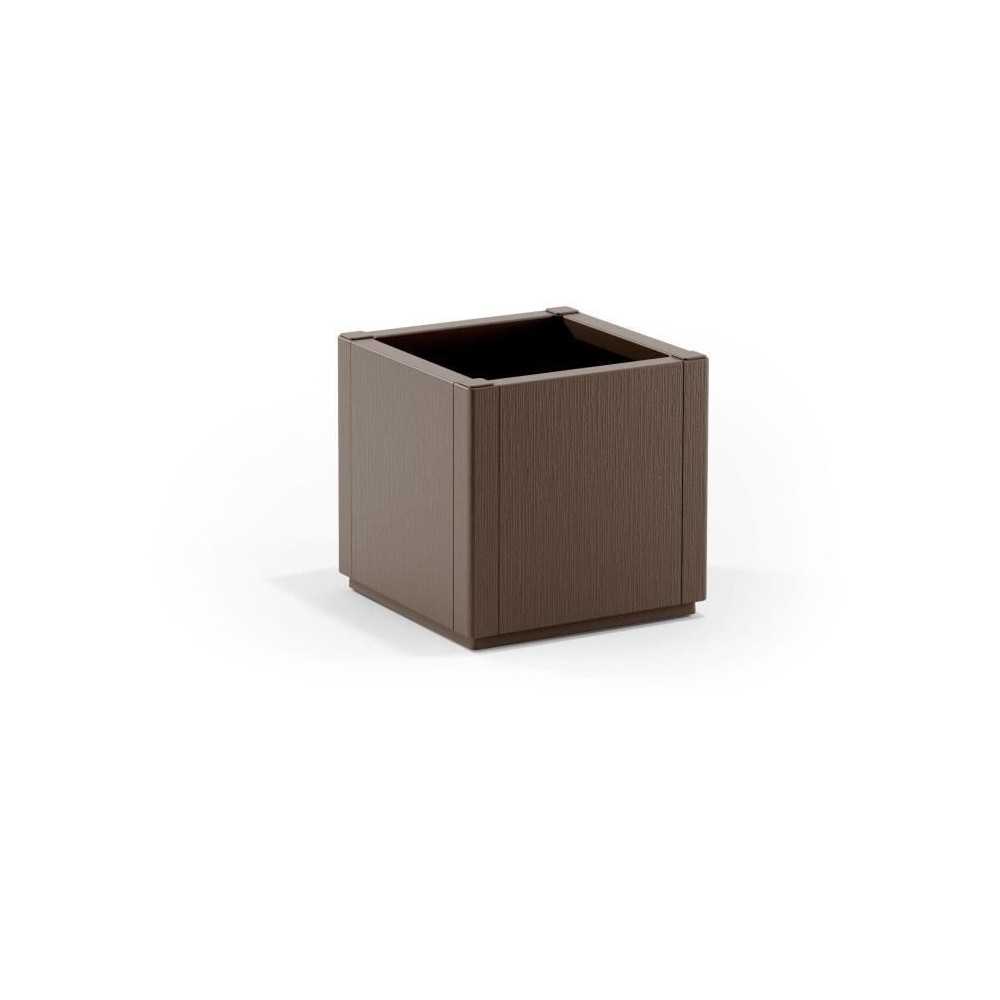 Flower box - ETHICA - Taupe - Square - 38 L - STEFANPLAST