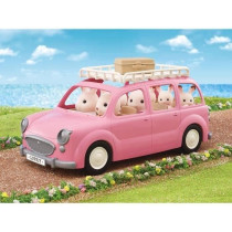 The pink minivan and picnic set