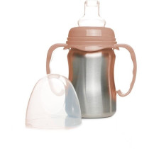 Tasse d'apprentissage - THERMOBABY - Inox - 180 ml - Peche - Ergonomiq