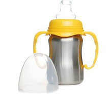 Tasse d'apprentissage - THERMOBABY - Inox - 180 ml - Jaune Mangue - Er