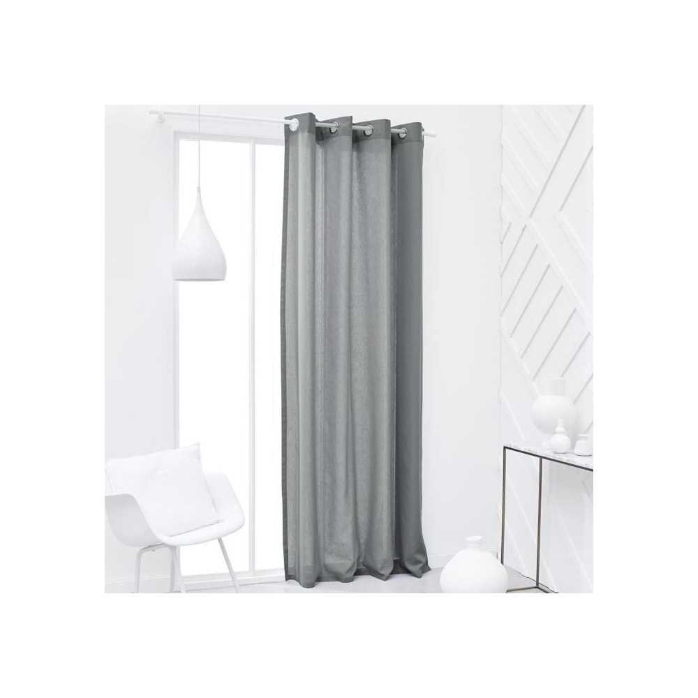 TODAY eyelet curtain - 140x240cm - 100% Cotton - Steel