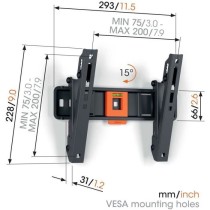 TV wall mount - VOGEL'S - TVM 1223 Full-Motion Small, 1 arm, 19-43