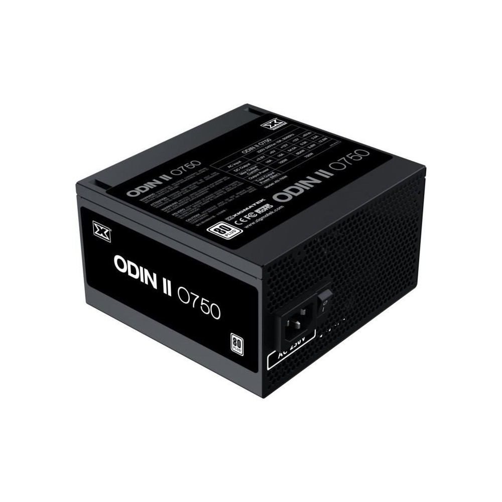 PC Power Supply - XIGMATEK - Odin II O750 - 750W - 80Plus - Non-Modula