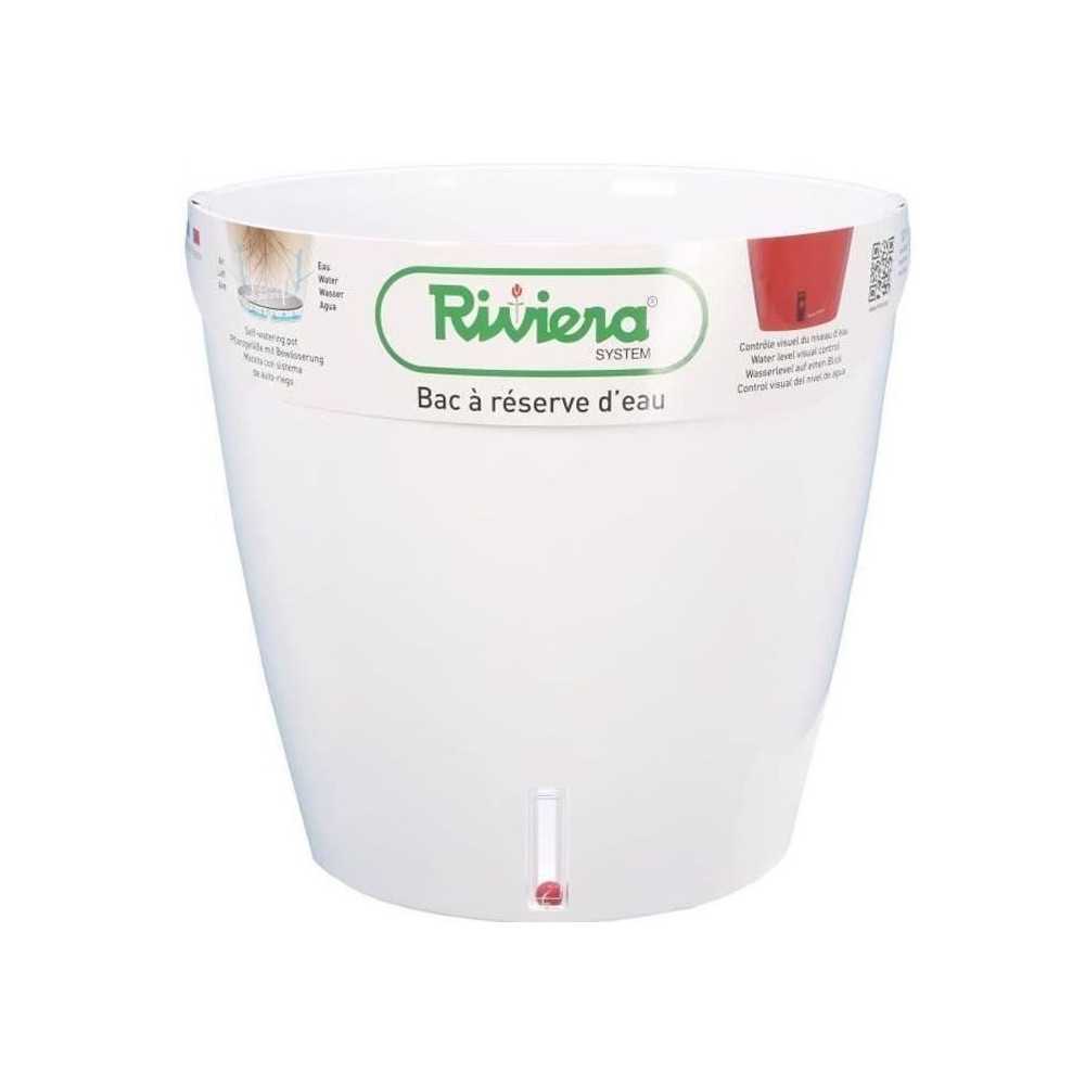 Riviera Round Pot Eva New Plastic - Ø 46 cm - 49 L - White