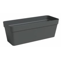 Planter - Plastic - Anthracite - Rectangular - L49.9 x D20 x H18.1cm -