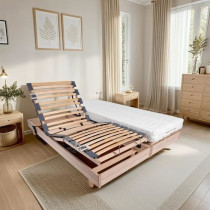 Ensemble relaxation matelas + sommiers électriques 2x90x200 - Mousse