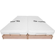 Ensemble relaxation matelas + sommiers électriques 2x90x200 - Mousse