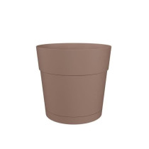 Flower pot and round capri round - plastic - water tank - 35 cm diamet