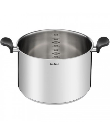 TEFAL E3086404 Primary Marmite 28 cm + couvercle, Garantie 10 ans, Acier inoxydable de première qualité, Induction, Mijoter