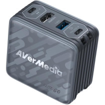 Chargeur GaN - AVERMEDIA - 100W avec Capture Vidéo FHD GC313Pro Noir