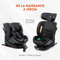 Siege auto - BABYAUTO - SCUDDA GREY DOBBY - De la naissance a 12 ans -