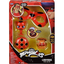 Déguisement Ladybug - Masque Yoyo Miroir Boucles d'oreilles Kwami Tik